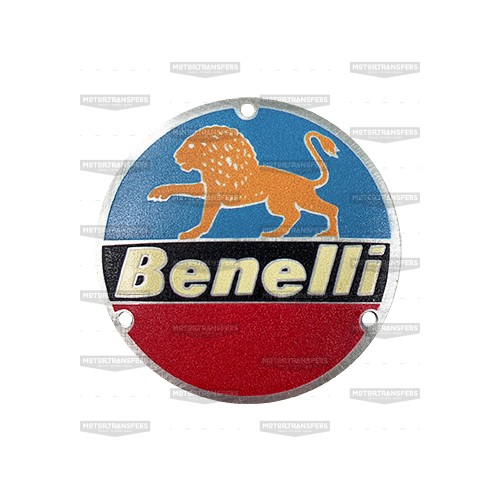 Benelli stemma coat of arms metallo metal targhetta plate