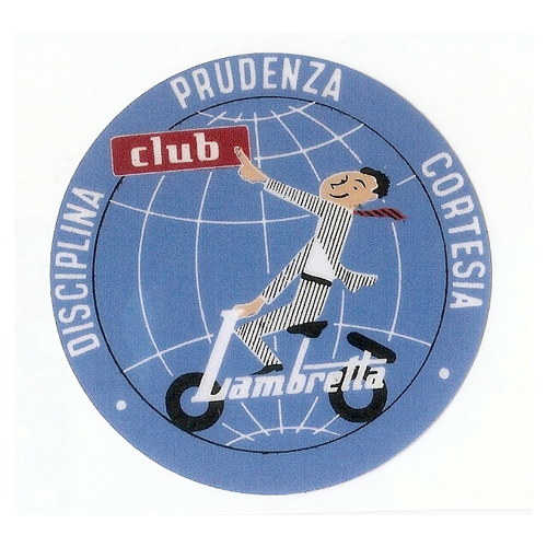 adesivo in pvc Lambretta Club