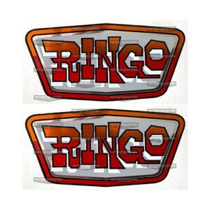 Coppia adesivi in PVC Atala-Ringo Dimensione: 117x57 mm